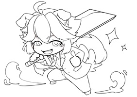 線画07
